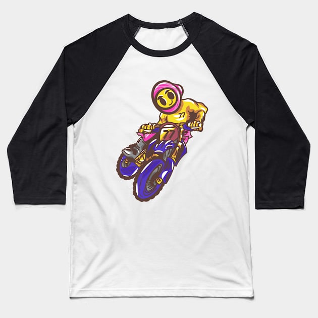 Motortrail downhill Baseball T-Shirt by B&E